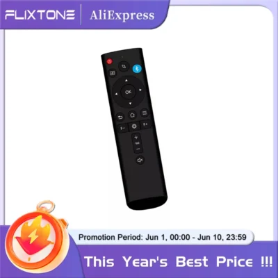 Controle remoto Bluetooth FlixTone 2.4G para D9W MINI PRO D10S D9W Ultra E900 MINI e outros projetores Android