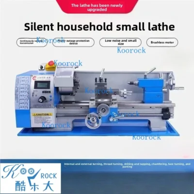Torno de Precisión Multifunción 210, Mini Torno CNC de Escritorio para Metal y Madera, Máquina de Torneado de Perlas para el Hogar