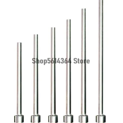 0.8 1 1.5 1.1 2 2.5-2.9mmTip 100mm de comprimento de aço reto molde de injeção pino ejetor morrer dedal 5 peças