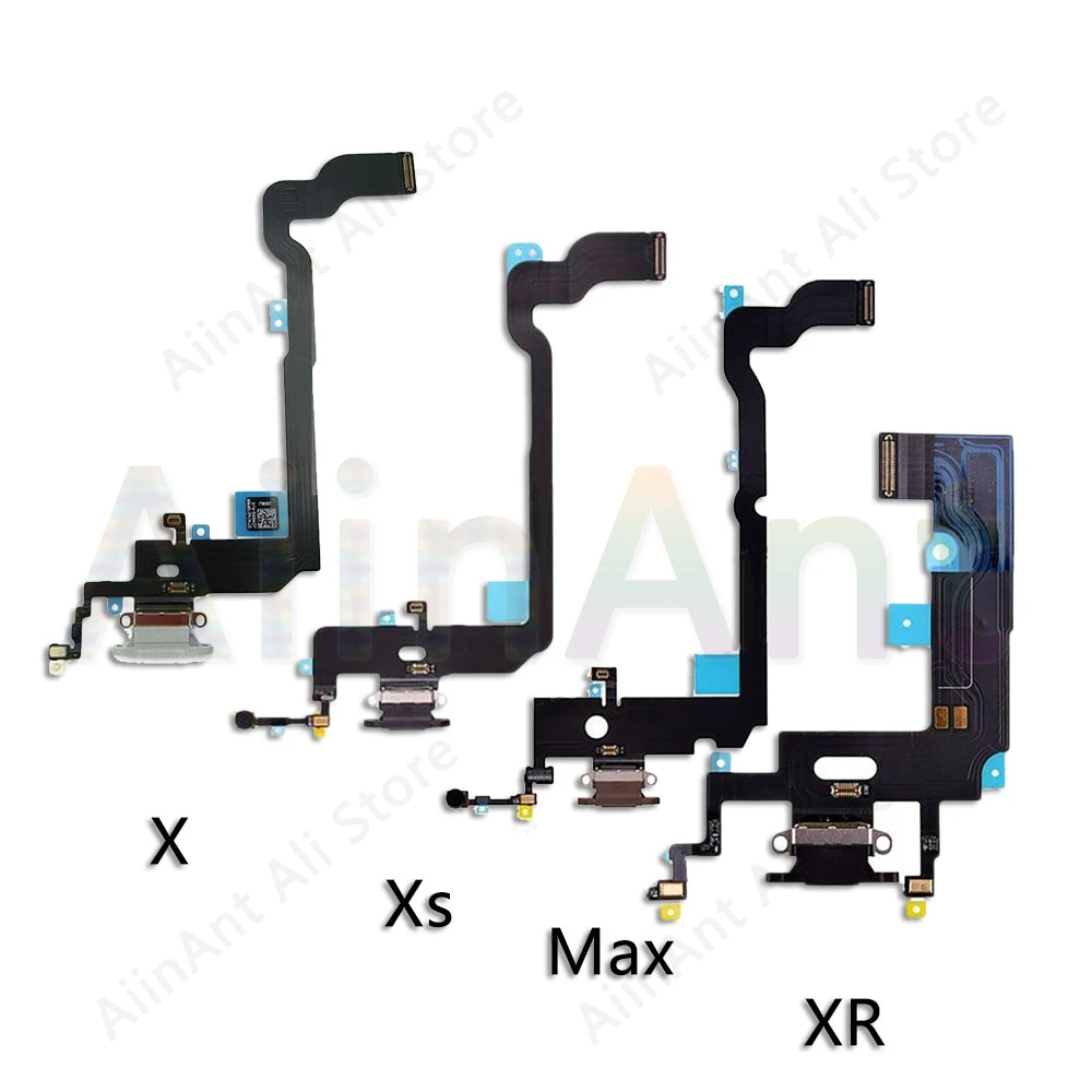 AiinAnt USB Port Charger Dock Connector Mic Charging Flex Cable For iPhone 7 8 Plus Xs Max X XR Dock Charging Flex - Image 3