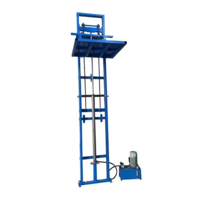 Plataforma de elevación hidráulica eléctrica tipo Riel, taller doméstico, elevador pequeño