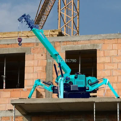 Grúa Araña de Brazo Largo Más Vendida, Grúa Araña Multifuncional de 3 Toneladas con Giro de 360 Grados para Obras de Construcción