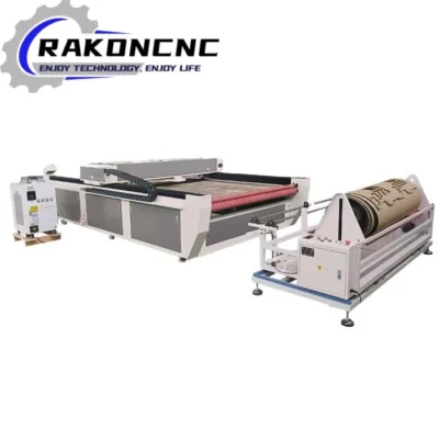 Easy to Operate Automatic Feeding Textiles Shirt Fabric Co2 Laser Fabric Cutting Machine