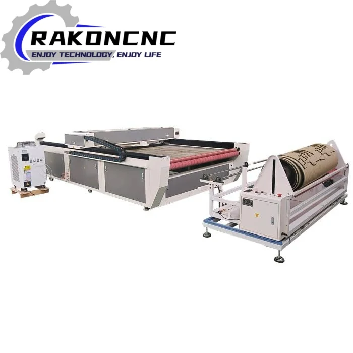 Easy to Operate Automatic Feeding Textiles Shirt Fabric Co2 Laser Fabric Cutting Machine