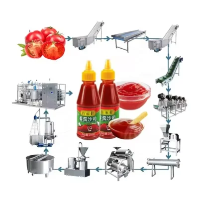 Línea de Producción Automática de Pasta de Tomate y Salsa de Tomate