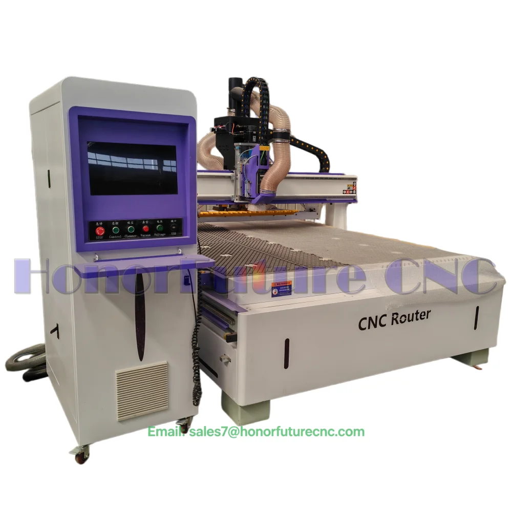 Máquina Router CNC ATC 1325 1530 2040 2030 para Gravação em Madeira, MDF, Metal, Armários, Portas e Fabricação de Móveis - Image 6