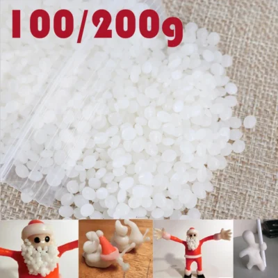 Diy cristalino termoplástico policrolactona pellets de plástico moldáveis grânulos de derretimento quente multifuncional doméstico