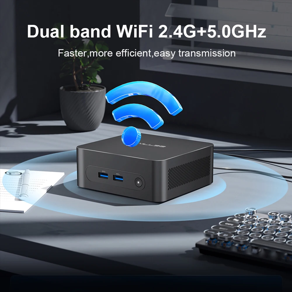 MLLSE M2 Plus Mini PC Intel Celeron 5205U Processador 8GB RAM 256GB ROM WiFi 5 BT4.2 Windows 11 Pro Computador Desktop - Image 6