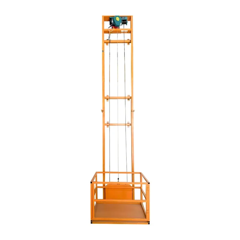 Elevador Hidráulico Eléctrico de 2-10m, Plataforma Elevadora Pequeña para Hogar, Fábrica, Almacén, Grúa, Elevador, Polipasto - Image 3