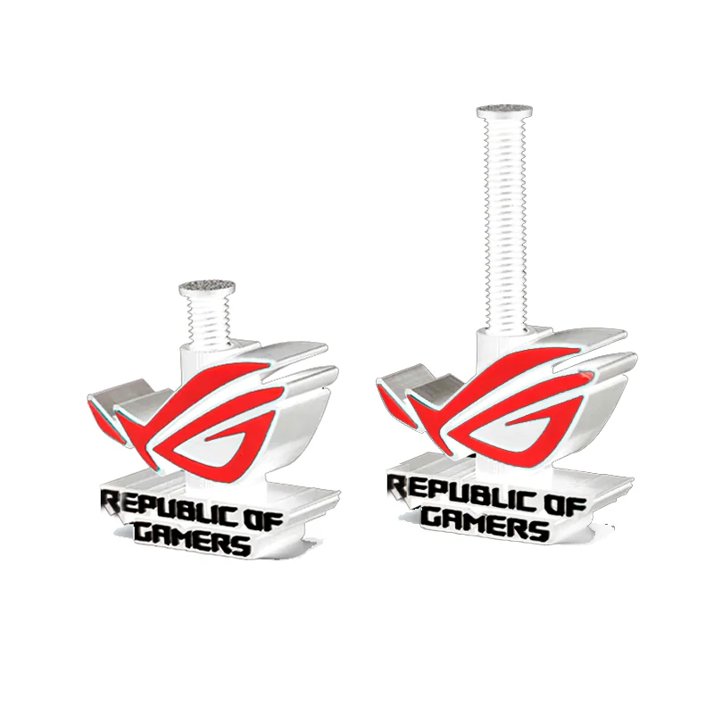 Suporte para Placa Gráfica Personalizado com Logo ROG, Ajustável de 6-10cm Suporte para GPU Impresso em 3D, Preto/Branco - Image 2