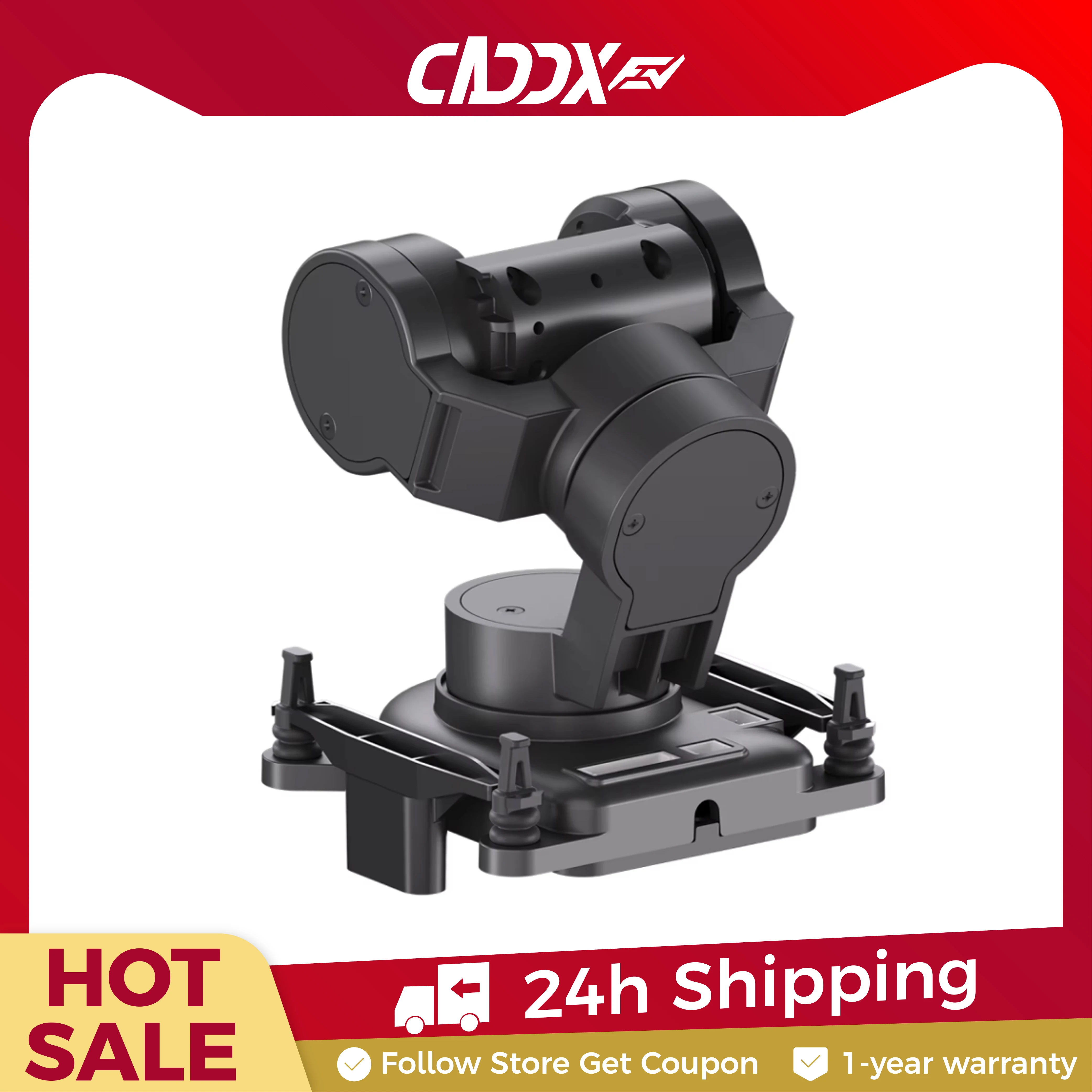 CADDXFPV Gimbal GM1/GM2/GM3 (sans caméra) Système de suivi de tête FPV Série GM pour caméra FPV RC 19 mm Lunettes Walksnail Avatar HD L/X
