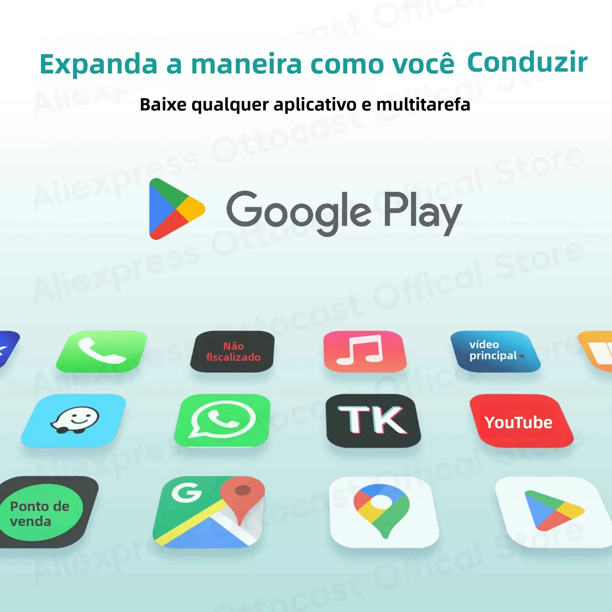 OTTOCAST P3 PRO AI Box Android TV Box para Saída HDMI, CarPlay Sem Fio, Acessórios para Carros Android Auto para Toyota, VW, Honda, Kia, Benz - Image 4