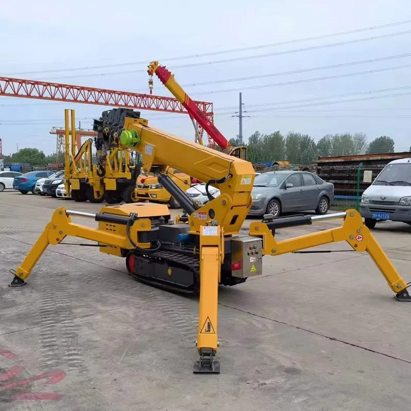 Grúa móvil de la grúa hidráulica de la grúa del araña de la accionamiento 8T para las obras de construcción - Image 5