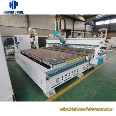 Máquina de Fresagem CNC 1325 com Troca Automática de Ferramentas, Máquina de Gravação em Madeira, Cortador de Madeira para Indústria de Móveis 1300*2800mm ATC