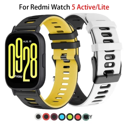 22mm pulseira de relógio para redmi relógio 5 ativo/5 lite correa pulseira esporte silicone xiaomi relógio s4 20mm banda acessórios