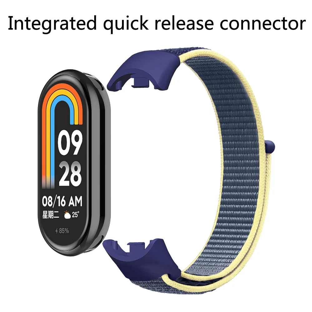 Pulseira de nylon para xiaomi mi band 10 9 8, pulseira de substituição, pulseira xiaomi smart band 10 9 8 nfc - Image 2