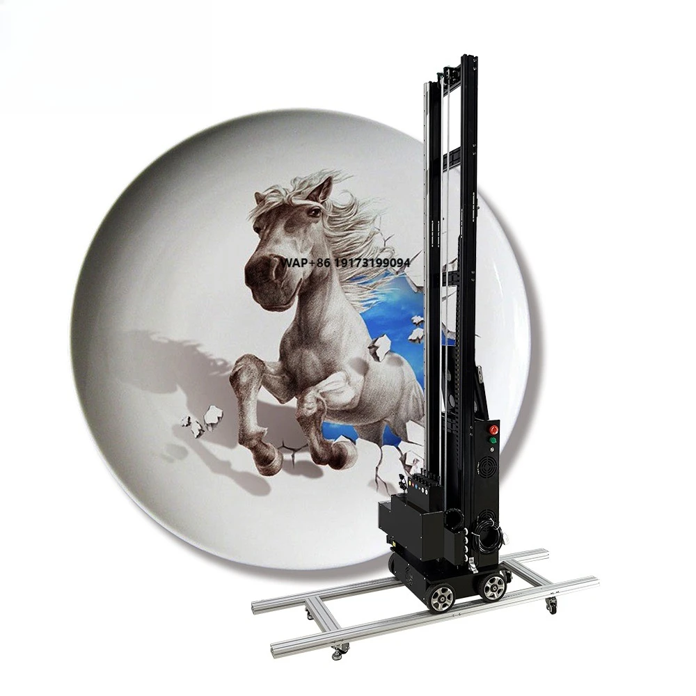 Impressora de Parede 3D com Rodas LC-A2, Equipamento Grande, Robô de Pintura Vertical, Pintura Automática de Paisagens
