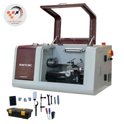 Torno CNC Horizontal Automático Ariow CNC180, Mini Torno CNC de Sobremesa de Servicio Ligero, Fabricado en China para Procesamiento de Metales