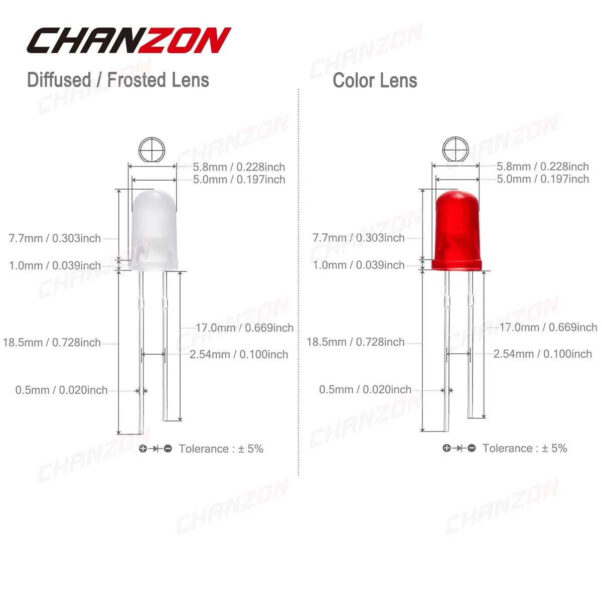 Kit de diodo led difuso de 5mm, lâmpada emissora de luz, indicador de lâmpada 5 mm branco vermelho azul verde laranja amarelo 3v conjunto diy sortido - Image 5