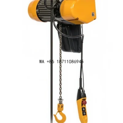1-10Ton Electric Chain Hoist with Manual Running Trolley New Steel Lifting Hoist