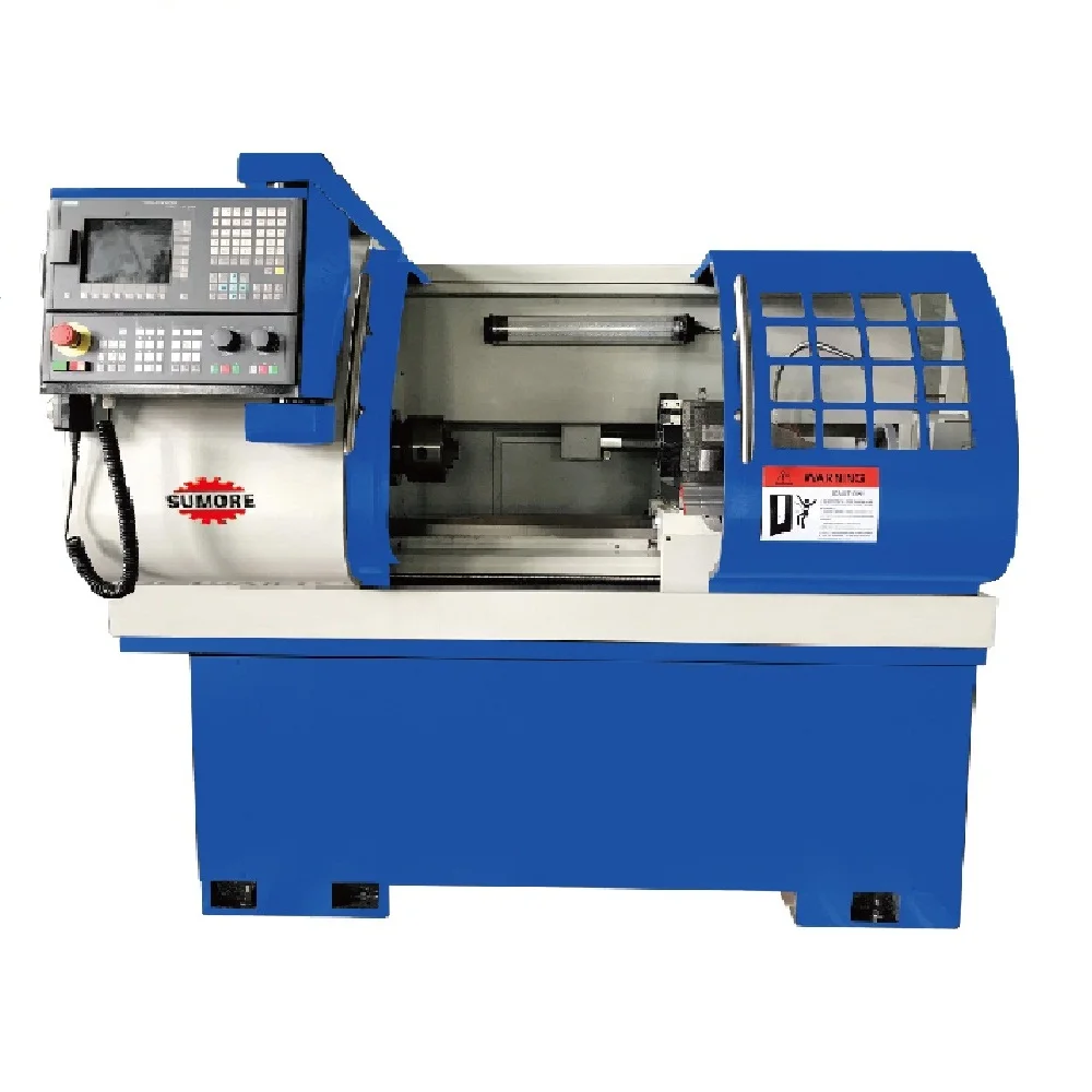 Torno CNC Automático Pequeño de Alta Precisión de 2.2KW P5 para Torneado de Aluminio, Cobre y Metal, Herramienta Profesional para Taller