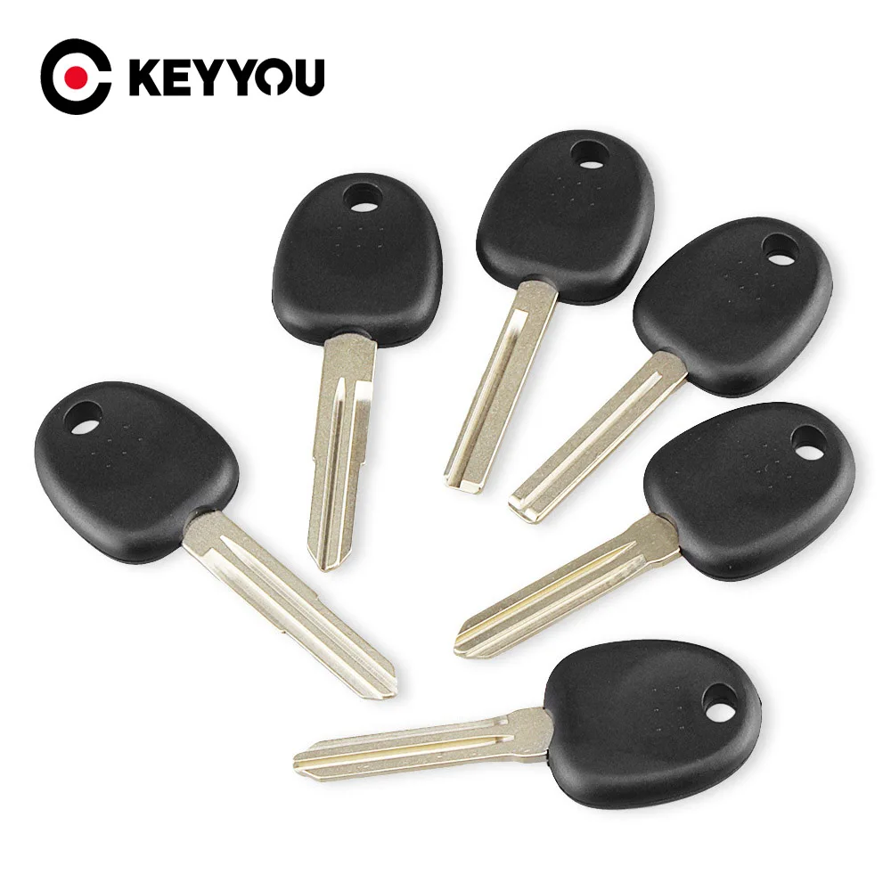 Keyyou 10 pçs chave transponder para hyundai acento sonata nf elantra ix35 tucson verna chave do carro escudo caso em branco substituição sem logotipo