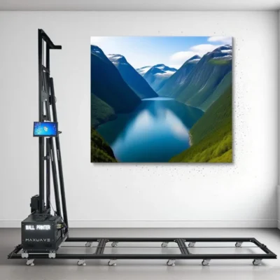 Impressora de parede maxwave, pintura mural direta a jato de tinta 3d, máquina de impressão de parede, interior e exterior, cmyk, 4 cores, impressora de parede vertical