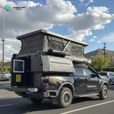 Mini Caravana Compacta 4x4, Estructura Ligera Desmontable, Compatible con Camionetas SUV y Camper