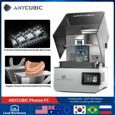 ANYCUBIC Photon P1 14K SLA LCD Resin 3D Printer With Wave Release Technology and Precision-Fitted Industrial-Grade Ball Screw
