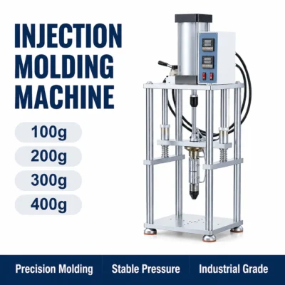 Máquina de Moldeo por Inyección 220V/110V 5T 100g/200g/300g/400g, Pequeña Máquina Vertical de Moldeo por Inyección de Plástico ABS, Nylon PA66