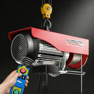 Talha elétrica profissional de 220v, guincho de corda de aço com capacidade de 110lbs a 2200lbs com velocidade de controle remoto sem fio 12m por minuto