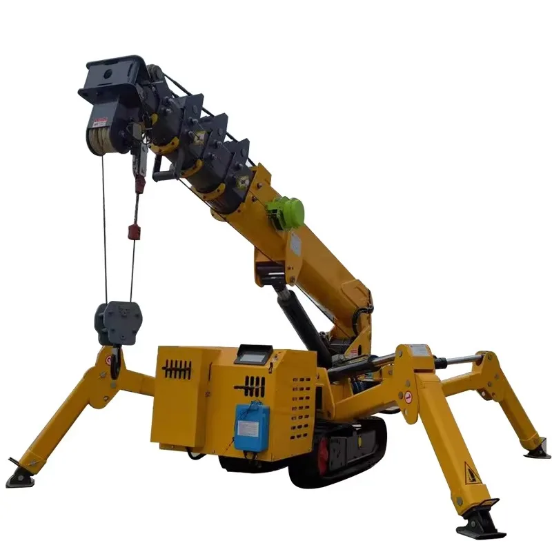 Grúa móvil de la grúa hidráulica de la grúa del araña de la accionamiento 8T para las obras de construcción - Image 2