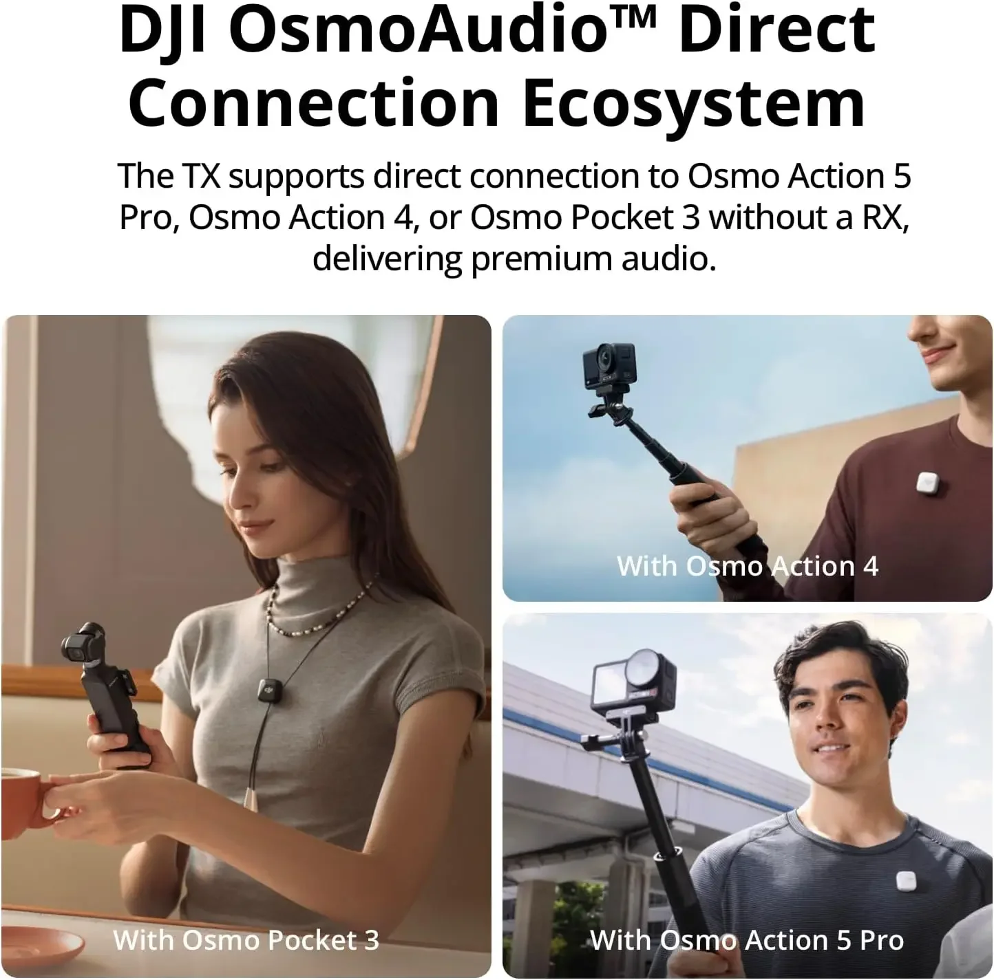 Original DJI Mic Mini Wireless Microphone 48H Long Battery Life With Charging Case Dual Mode Active Noise Reduction - Image 6