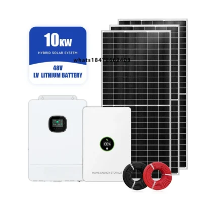 Home Use Hybrid 10Kwh 10KW Solar Energy System Complete Kit Off Grid Battery and Inverter Full System Kits