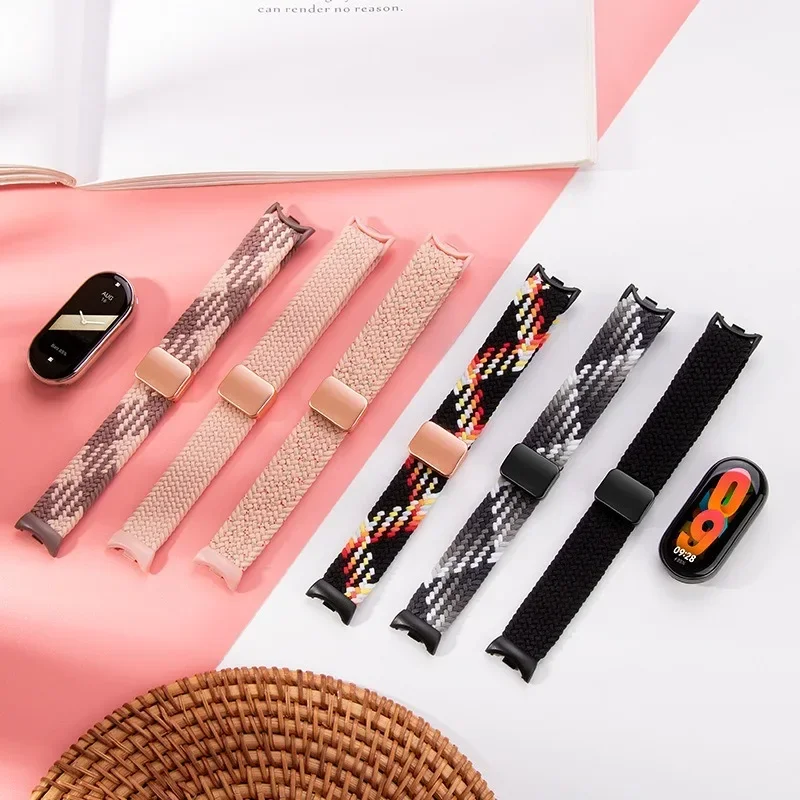 Pulseira de nylon para xiaomi mi band 9/8, pulseira esportiva respirável de alta qualidade, acessórios para mi band 10 9 nfc, pulseira de substituição - Image 3