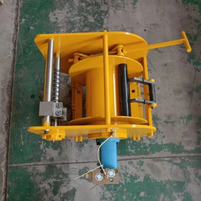 Guincho hidráulico de 10 toneladas com bloqueio manual do tambor e guia de cabo de aço para guindaste marítimo automático para liberação rápida de âncora de navio