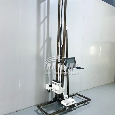 Impressora automática 3D vertical para decoração de parede com tinta UV, máquina de impressão em parede com cabeça de impressão opcional i1600 para pintura em impressora de parede.