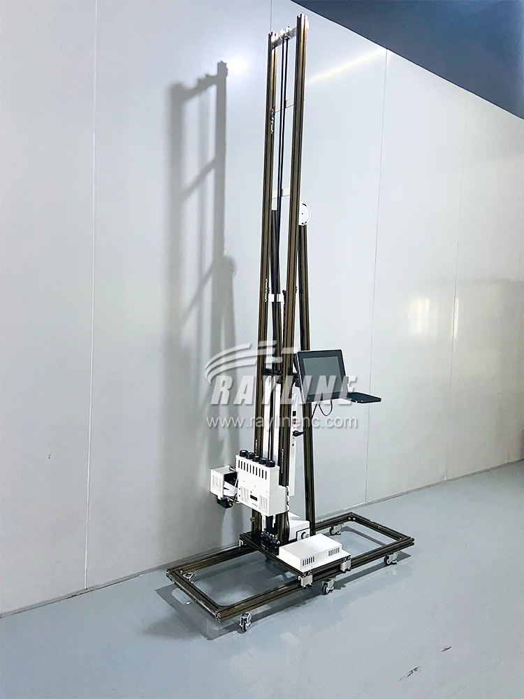 Impressora automática 3D vertical para decoração de parede com tinta UV, máquina de impressão em parede com cabeça de impressão opcional i1600 para pintura em impressora de parede.