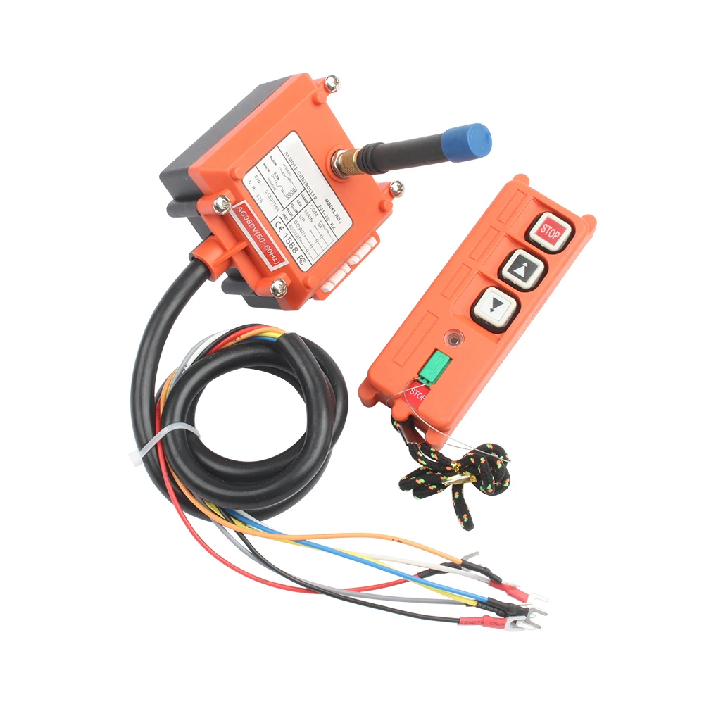 Controle Remoto Industrial Sem Fio F21-2S para Rádio, Guincho Elétrico, Motor de Enrolamento e Jateamento