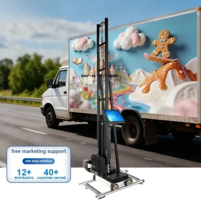 Impressora de Parede 3D Automática Printava com Controle Inteligente, Impressora Vertical para Impressão em Parede para Oficina Móvel