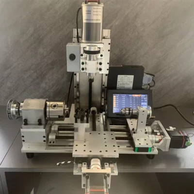 Taladro de fresado CNC, Control numérico integrado, torneado, fresado y perforación CNC, torno CNC integrado con servomotor de 750w