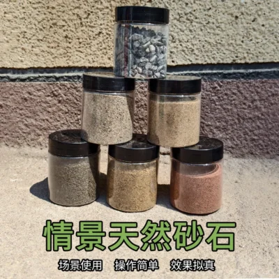 140ML Cascalho Natural em Miniatura, Micro Rocha Moída para Mesa de Areia DIY, Suprimentos para Pavimentação de Trilhos de Jardim e Paisagismo