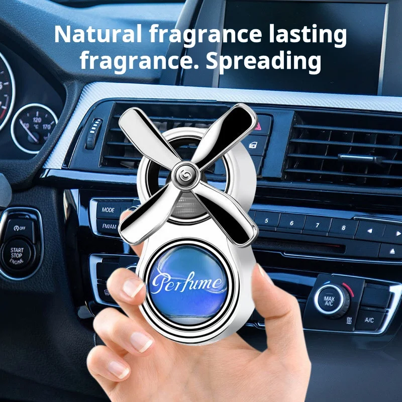 Saída de ar do carro aromaterapia perfume de carro de quatro folhas eau de toilette decoração do carro para remover odores personalização - Image 4