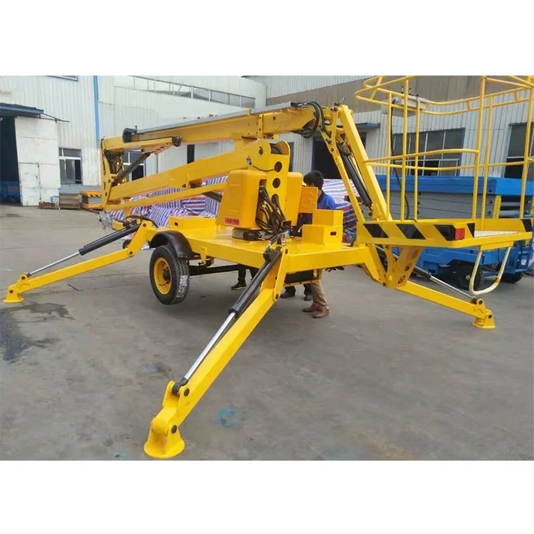 Plataforma Elevadora Articulada Autopropulsada de 14m, 16m, 18m para Terrenos Difíciles, con Motor Diésel Eléctrico y Brazo Hidráulico, para Trabajos Aéreos en la Industria Energética - Image 2