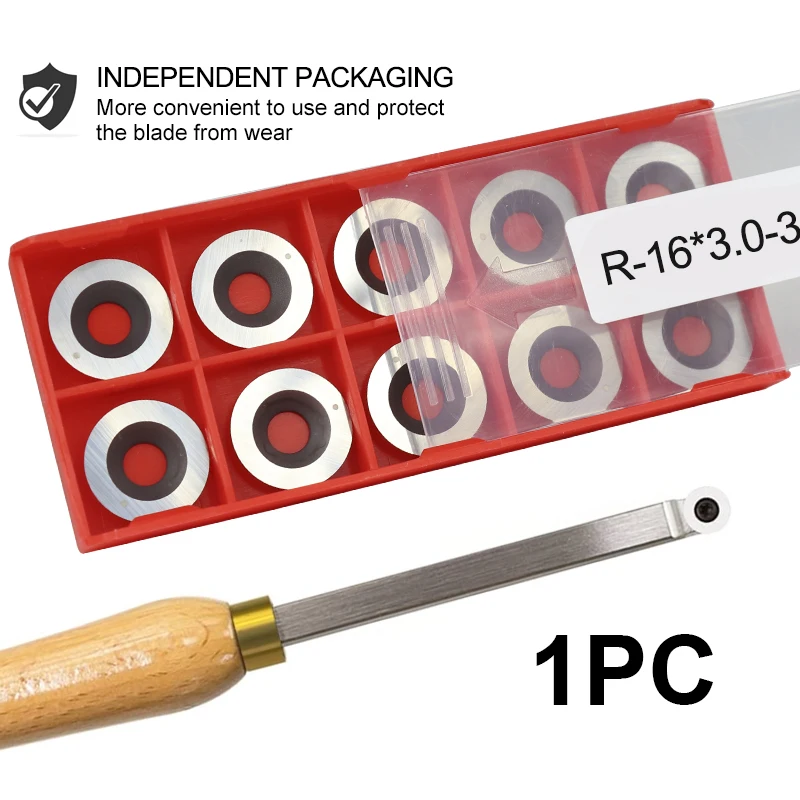 1pc 12/15/16mm Round Carbide Insert Cutter 16x3mm 12x2.5mm 15x2.5mm 30 Degree Inserts For CNC Lathe Wood Turning Cutting Tool - Image 2
