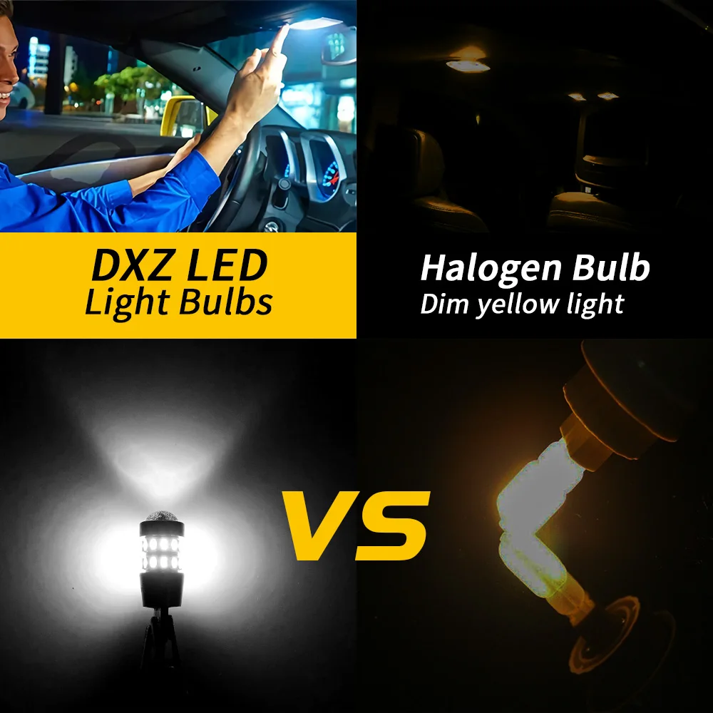 Dxz 2 peças w5w t10 lâmpadas led lente 30smd 12v wy5w canbus folga do carro interior cúpula luz de sinal de estacionamento para bmw audi mercedes - Image 7