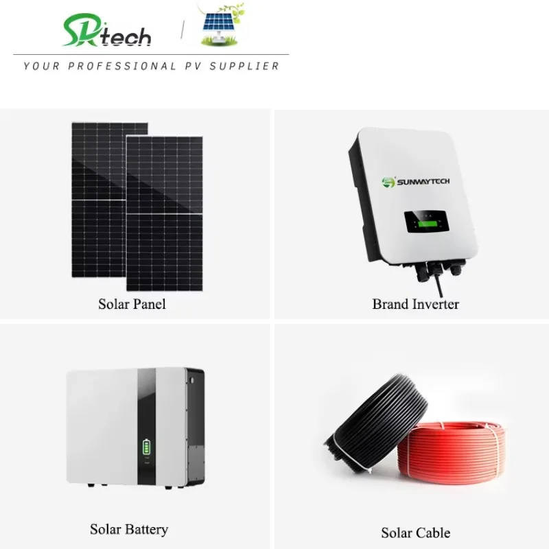 Solar Power System Complete Hybrid Set 6kw Storage Solar Panel System for Home 3.6kw 4kw 5kw - Image 2