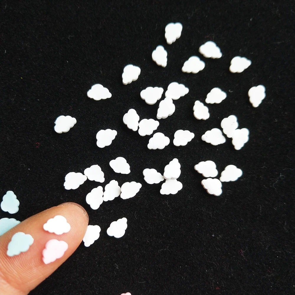 50g estrela amarela/nuvens argila de polímero para artesanato diy plástico klei partículas de lama fatias para enchimento de lodo/acessórios de arte de unha - Image 4