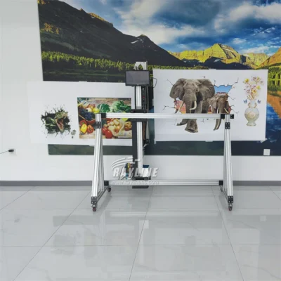 A Mais Recente Máquina de Impressão de Parede Inteligente Automática 4K com IA, Dobrável, 3D 5D UV, para Uso Interno e Externo, para Murais de Parede Verticais e Impressão em Chão