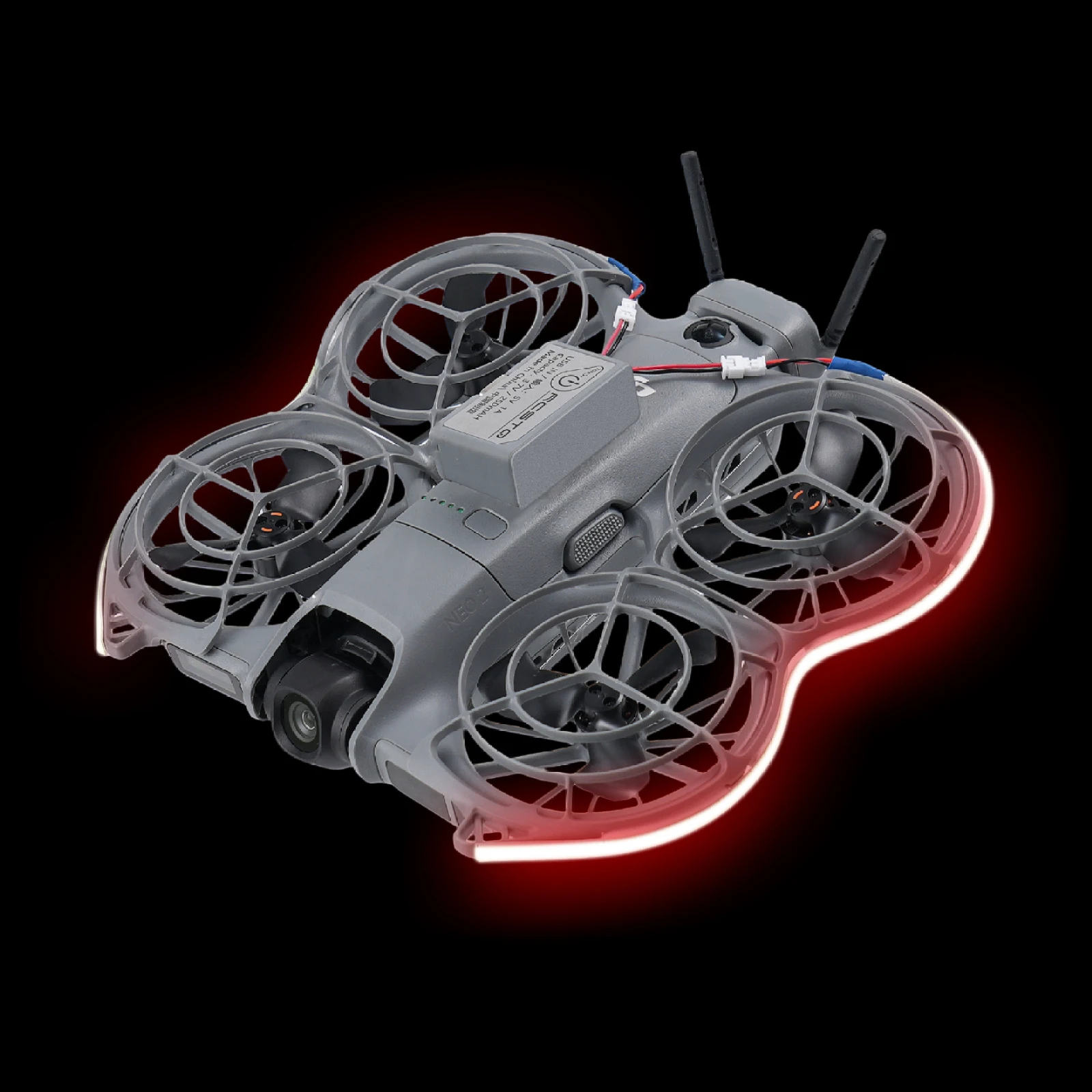 Voo noturno de led com 3 níveis de brilho ajustável para dji neo2 faixa de luz à prova d'água cinto de lâmpada para dji neo2 drones acessórios - Image 9